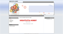 Desktop Screenshot of kreativita-hobby.cz