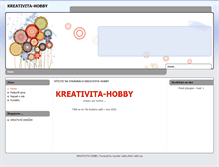 Tablet Screenshot of kreativita-hobby.cz